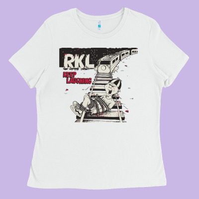 Rkl Keep Laughing Essential Ladies Tee Designed By Pixelwave