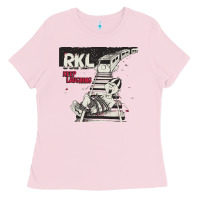 Bubblegum Pink RKL Keep Laughing Essential Ladies Tee - PixelWave