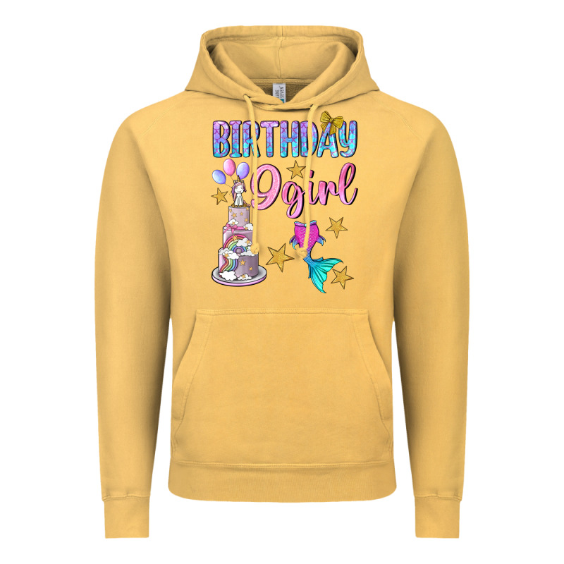 Birthday Girl 9 Vintage Hoodie by BundleAndBundleShop | Teevron
