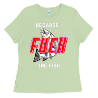 Matcha because i fuck the fish Ladies Tee - PixelWave