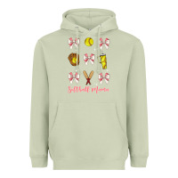 Matcha softball coquette bow Heavyweight Hoodie - JahusDesignShop