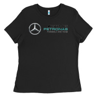 Black mercedis f1 Ladies Tee - PixelWave