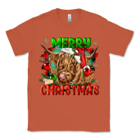Copper merry christmas cow Classic Tee - CowGirlArtShop