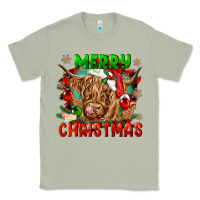 Matcha merry christmas cow Classic Tee - CowGirlArtShop