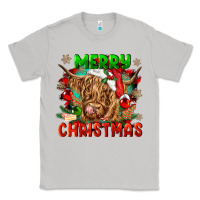 Moon Dust merry christmas cow Classic Tee - CowGirlArtShop