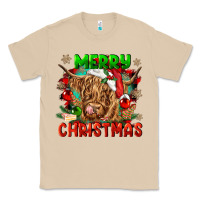 Mushroom merry christmas cow Classic Tee - CowGirlArtShop