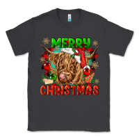 Smoke merry christmas cow Classic Tee - CowGirlArtShop