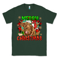 Sports Green merry christmas cow Classic Tee - CowGirlArtShop