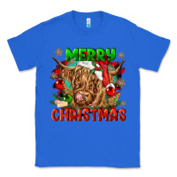 True Royal merry christmas cow Classic Tee - CowGirlArtShop