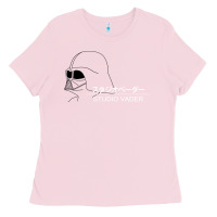 Bubblegum Pink studio vader   star Ladies Tee - PixelWave
