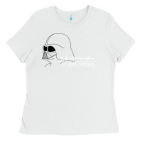 White studio vader   star Ladies Tee - PixelWave