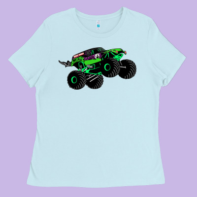 Monster Truck Grave Digger Ladies Tee Designed By Pixelwave