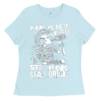 Baby Blue Stay Punk Stay Drunk Ladies Tee - PixelWave