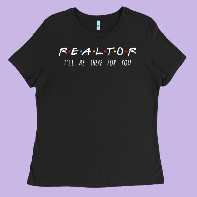 Realtor I'll Be There For You Long Sleeve Ladies Tee Designed By Pixelwave