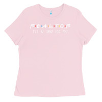 Bubblegum Pink realtor i'll be there for you long sleeve Ladies Tee - PixelWave