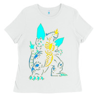 White Spacegodzilla Ladies Tee - PixelWave