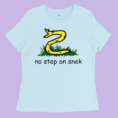 No Step On Snek,libertarian,tumblr,meme,funny,polotics,no Step,on,snek Ladies Tee Designed By Pixelwave