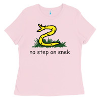 Bubblegum Pink no step on snek,libertarian,tumblr,meme,funny,polotics,no step,on,snek Ladies Tee - PixelWave