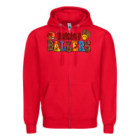 Red raising ballers Zipper Hoodie - AdoDesignShop