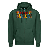 Sports Green raising ballers Zipper Hoodie - AdoDesignShop