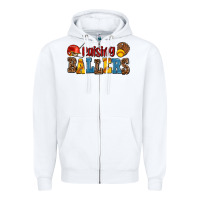 White raising ballers Zipper Hoodie - AdoDesignShop