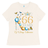 Bone 66th birthday 66 years of being awesome 66 years old woman Ladies Tee - PixelWave