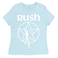 Baby Blue Rush Explosion Ladies Tee - PixelWave