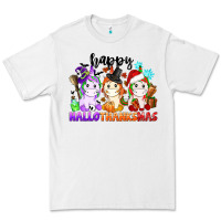 White happy hallothanksmas unicorn Premium Tee - CowGirlArtShop