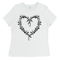 White bichota heart for women,cute music t shirt Ladies Tee - PixelWave