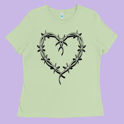 Bichota Heart For Women,cute Music T Shirt Ladies Tee Designed By Pixelwave