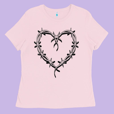 Bichota Heart For Women,cute Music T Shirt Ladies Tee Designed By Pixelwave