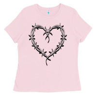 Bubblegum Pink bichota heart for women,cute music t shirt Ladies Tee - PixelWave