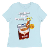 Baby Blue Anyhow Have A Winfield 25s Classic Ladies Tee - PixelWave