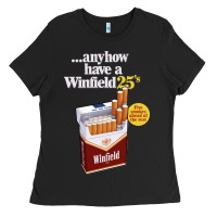 Black Anyhow Have A Winfield 25s Classic Ladies Tee - PixelWave