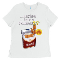 White Anyhow Have A Winfield 25s Classic Ladies Tee - PixelWave
