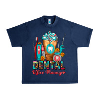 Navy Dental Office Manager cold drink frappe Urban Heavy Tee - FaDigitalArtStudio