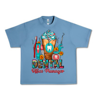 Pebble Blue Dental Office Manager cold drink frappe Urban Heavy Tee - FaDigitalArtStudio