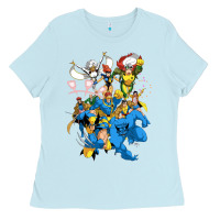 Baby Blue group pic x men Ladies Tee - PixelWave