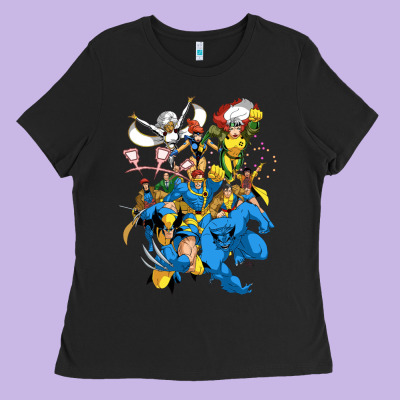 Group Pic X Men Ladies Tee Designed By Pixelwave