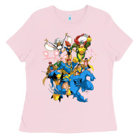 Bubblegum Pink group pic x men Ladies Tee - PixelWave
