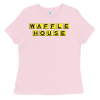 Bubblegum Pink waffle hause Ladies Tee - PixelWave