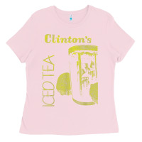 Bubblegum Pink Clintons Iced Tea Ladies Tee - PixelWave