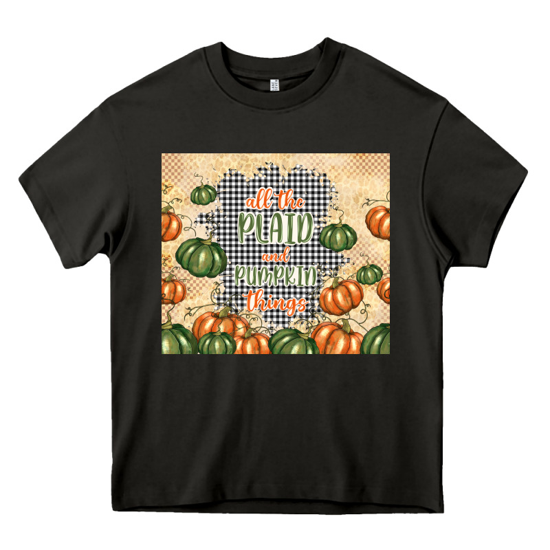 All The Plaid And Pumpkin Things Heavy Core Tee by TumblerDesignByShophia | Teevron
