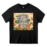 Black all the plaid and pumpkin things Heavy Core Tee - TumblerDesignByShophia