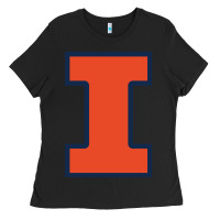Black illinois fighting illini Ladies Tee - PixelWave