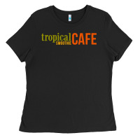 Black Tropical Smoothie Ladies Tee - PixelWave