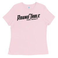 Bubblegum Pink resto, round table pizza new Ladies Tee - PixelWave