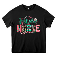 Black future nurse Heavy Core Tee - RanaPortraitStore