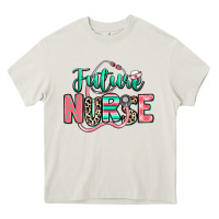Cream future nurse Heavy Core Tee - RanaPortraitStore
