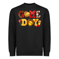 Black game day softball Heavyweight Sweatshirt - AdoDesignShop